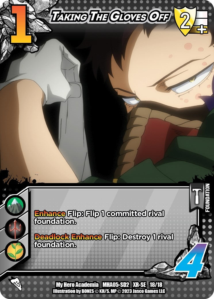 Image for Taking The Gloves Off (XR) (UniVersus: My Hero Academia: Undaunted Raid) (18/18) - UniVersus