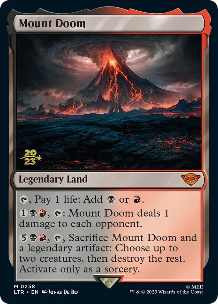 Image for Mount Doom (Prerelease Cards) (258) - Magic: The Gathering