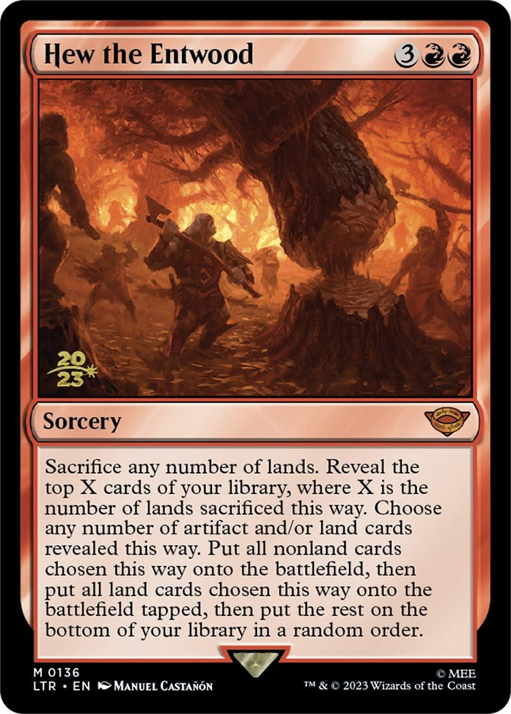 Image for Hew the Entwood (Prerelease Cards) (136) - Magic: The Gathering