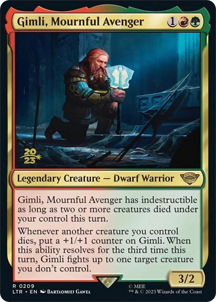 Image for Gimli, Mournful Avenger (Prerelease Cards) (209) - Magic: The Gathering
