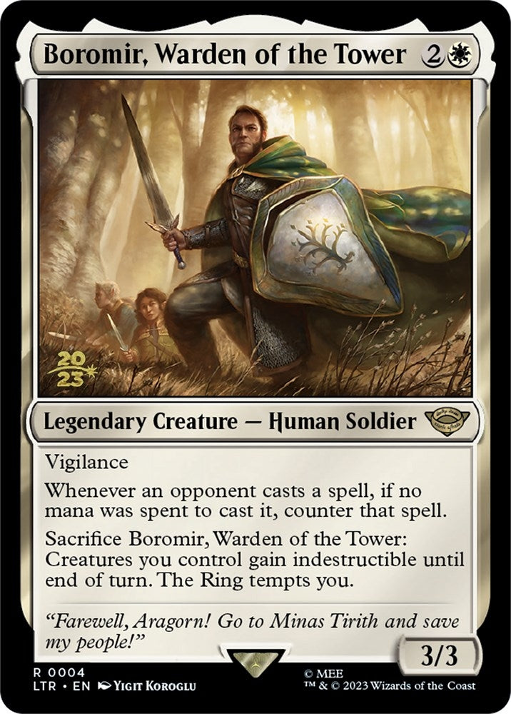 Image for Boromir, Warden of the Tower (Prerelease Cards) (4) - Magic: The Gathering