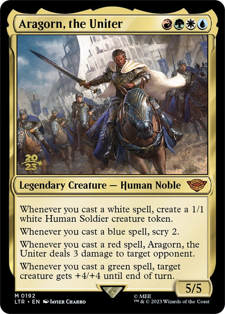 Image for Aragorn, the Uniter (Prerelease Cards) (192) - Magic: The Gathering