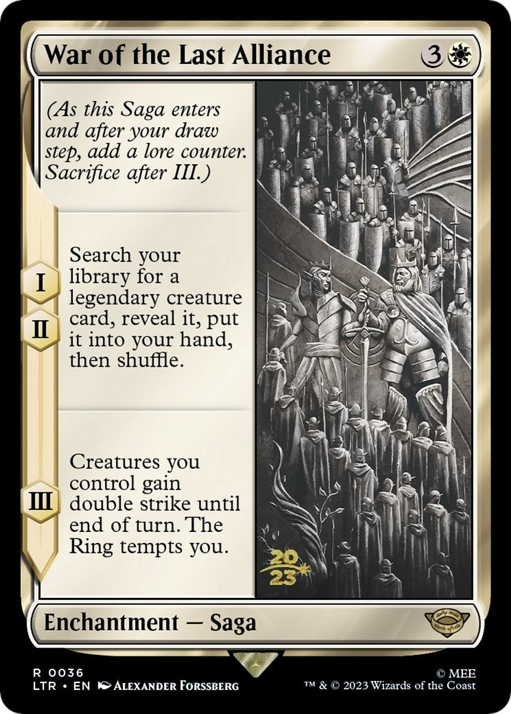 Image for War of the Last Alliance (Prerelease Cards) (36) - Magic: The Gathering