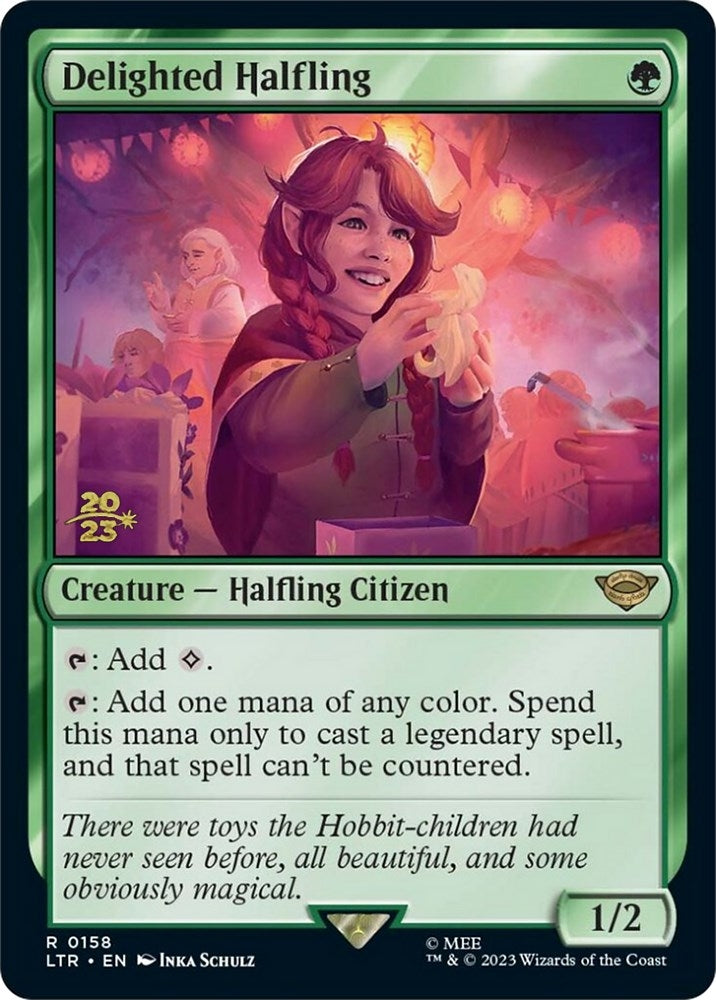Image for Delighted Halfling (0158) (Prerelease Cards) (158) - Magic: The Gathering