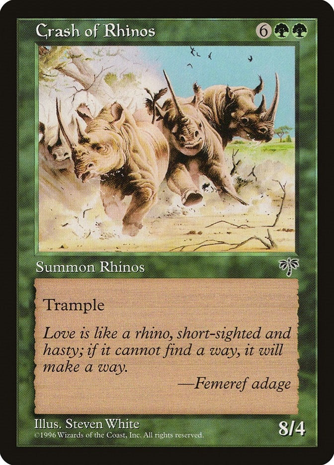 Image for Crash of Rhinos (Mirage) - Magic: The Gathering
