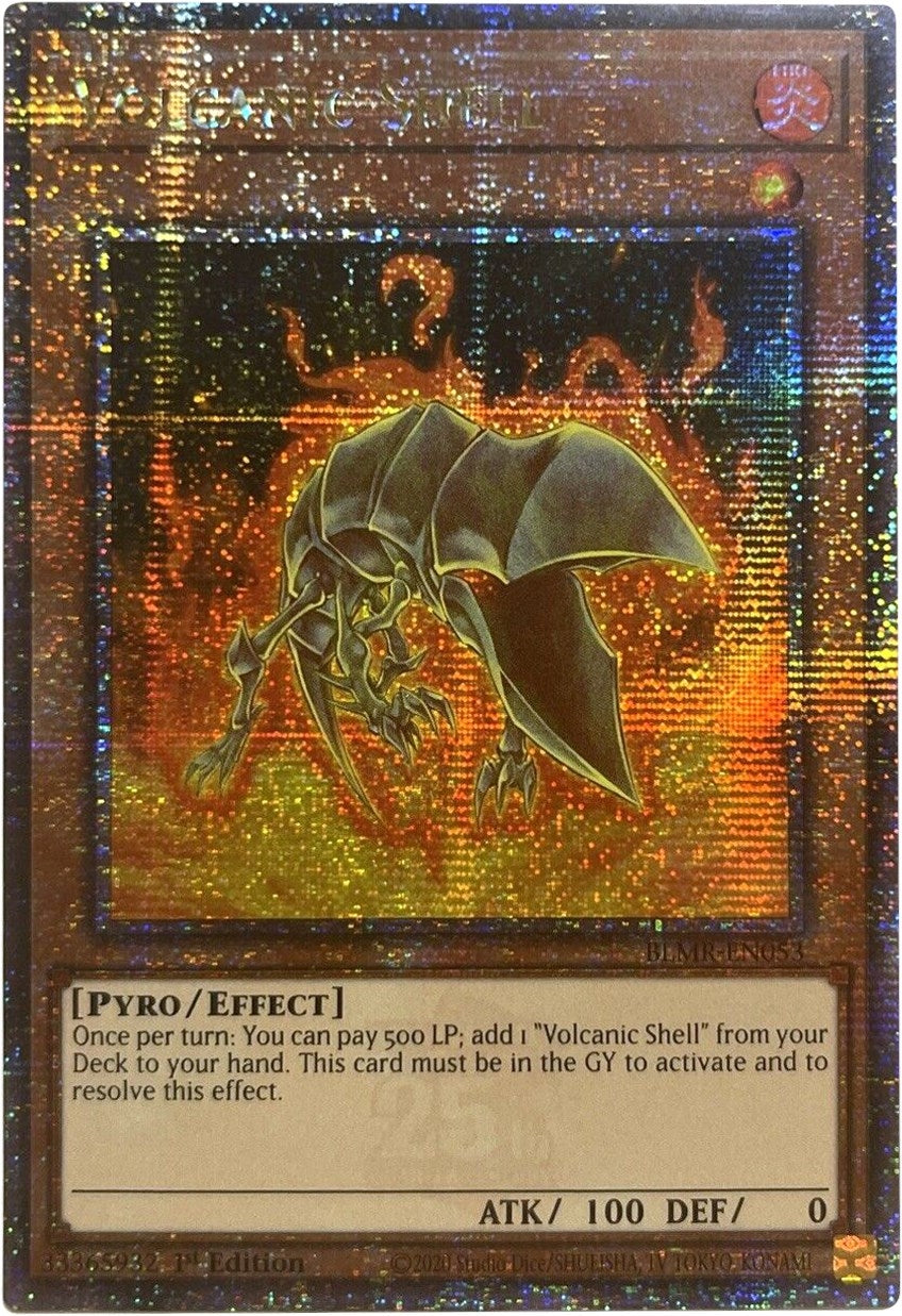 Image for Volcanic Shell (Quarter Century Secret Rare) (Battles of Legend: Monstrous Revenge) (BLMR-EN053) - YuGiOh