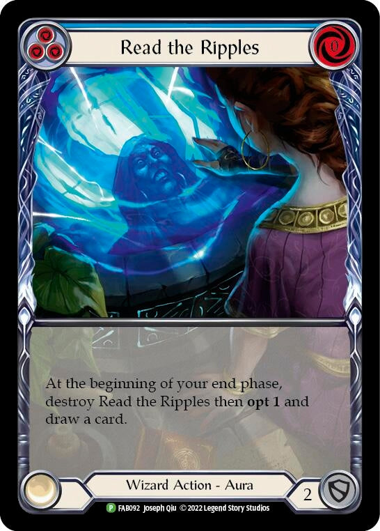 Image for Read the Ripples (Blue) - FAB092 (Flesh and Blood: Promo Cards) (FAB092) - Flesh and Blood TCG