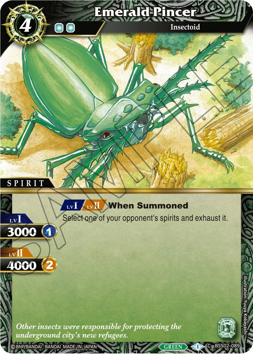 Image for Emerald Pincer (False Gods) (BSS02-089) - Battle Spirits Saga