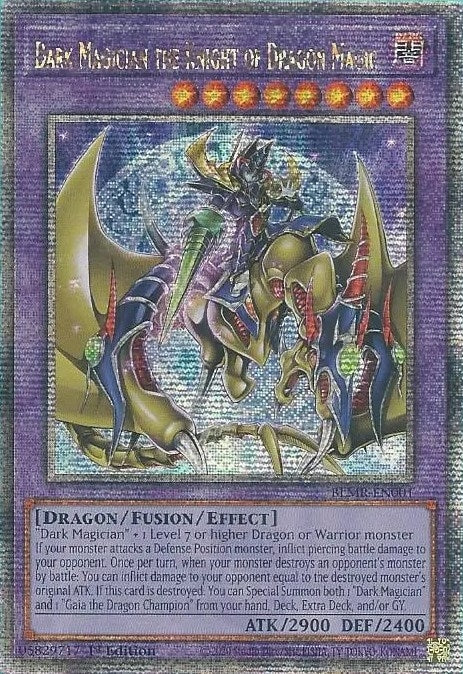 Image for Dark Magician the Knight of Dragon Magic (Quarter Century Secret Rare) (Battles of Legend: Monstrous Revenge) (BLMR-EN001) - YuGiOh