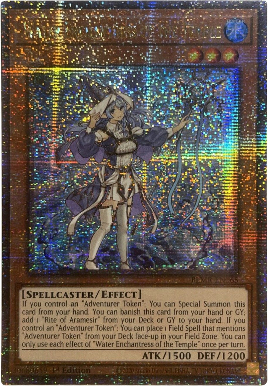 Image for Water Enchantress of the Temple (Quarter Century Secret Rare) (Battles of Legend: Monstrous Revenge) (BLMR-EN065) - YuGiOh