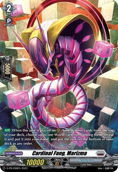 Image for Cardinal Fang, Marizma (206) (D Promo Cards) (D-PR/206EN) - Cardfight Vanguard