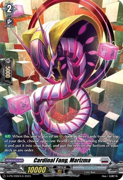 Image for Cardinal Fang, Marizma (206) (Foil) (D Promo Cards) (D-PR/206EN-S) - Cardfight Vanguard