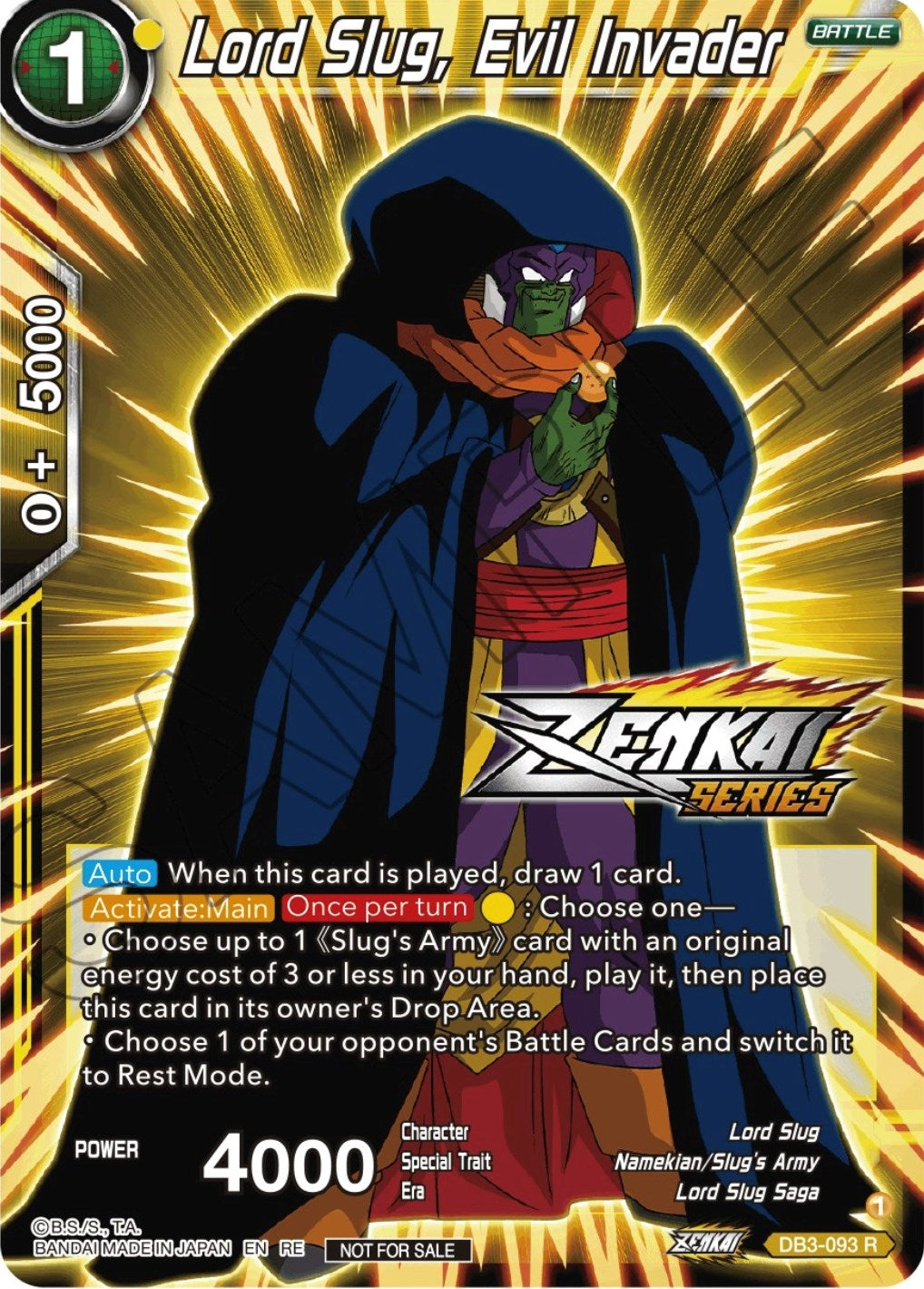 Image for Lord Slug, Evil Invader (Event Pack 12) (Tournament Promotion Cards) (DB3-093) - Dragon Ball Super: Masters