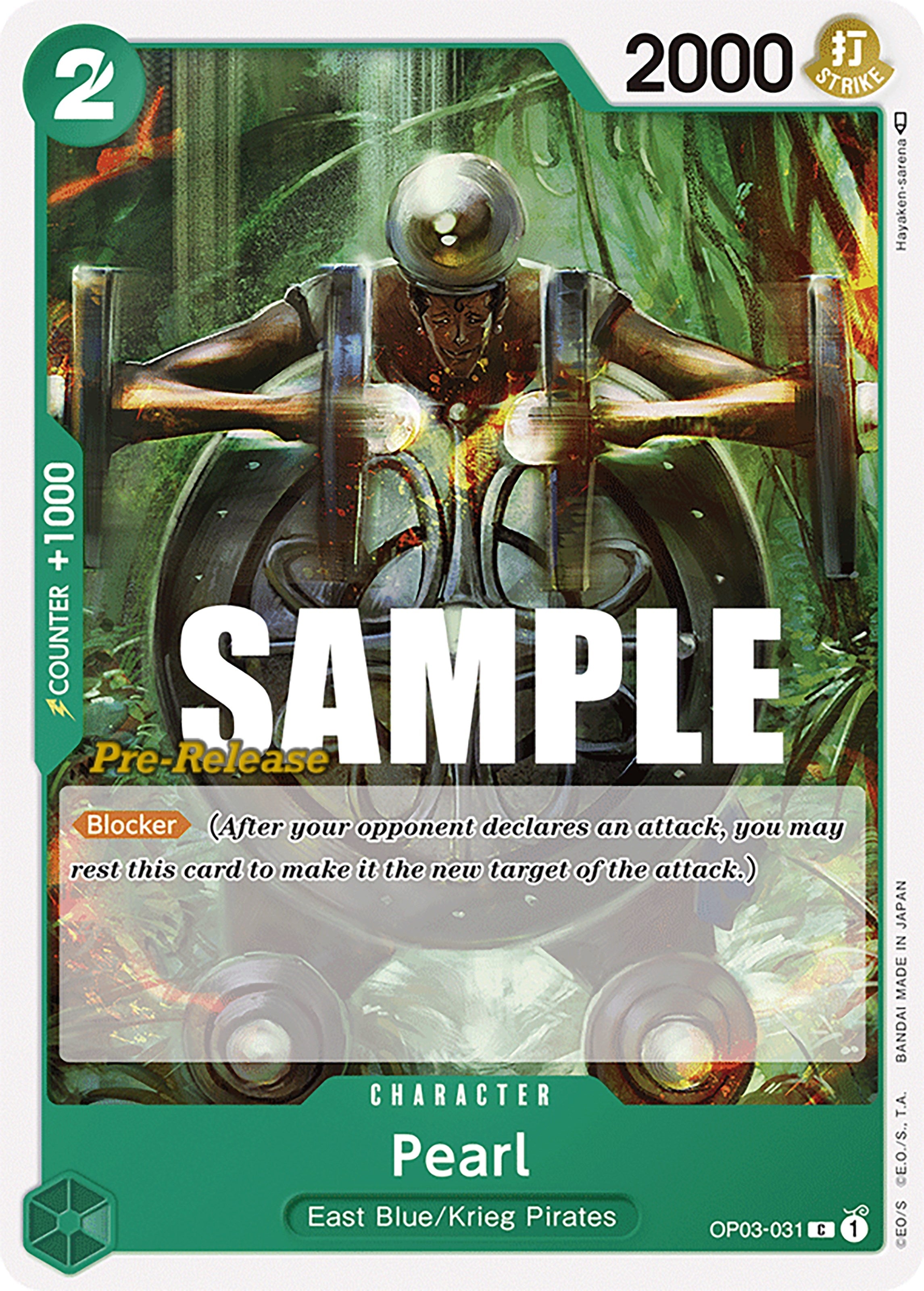 Image for Pearl (Pillars of Strength Pre-Release Cards) (OP03-031) - One Piece Card Game