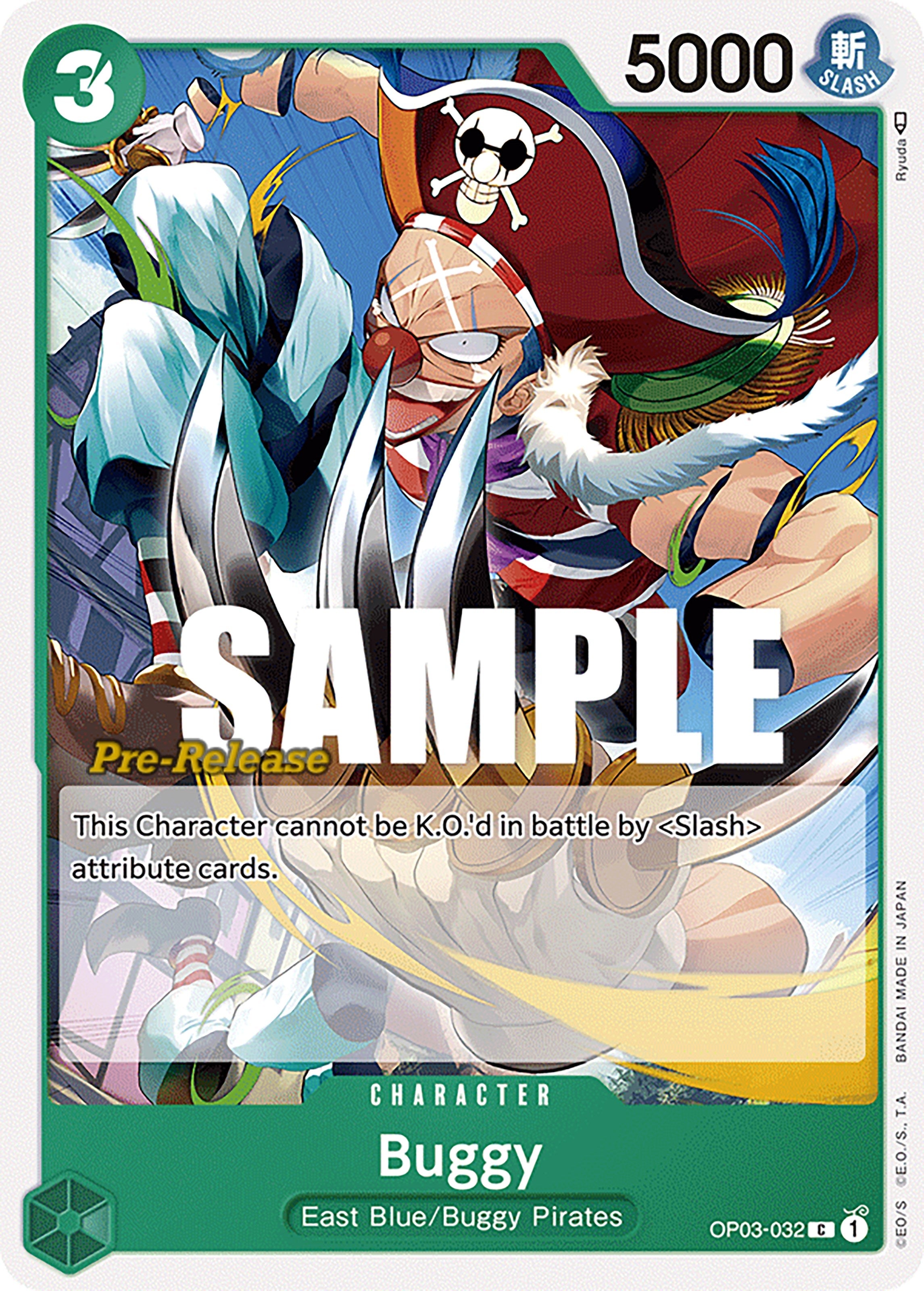 Image for Buggy (032) (Pillars of Strength Pre-Release Cards) (OP03-032) - One Piece Card Game