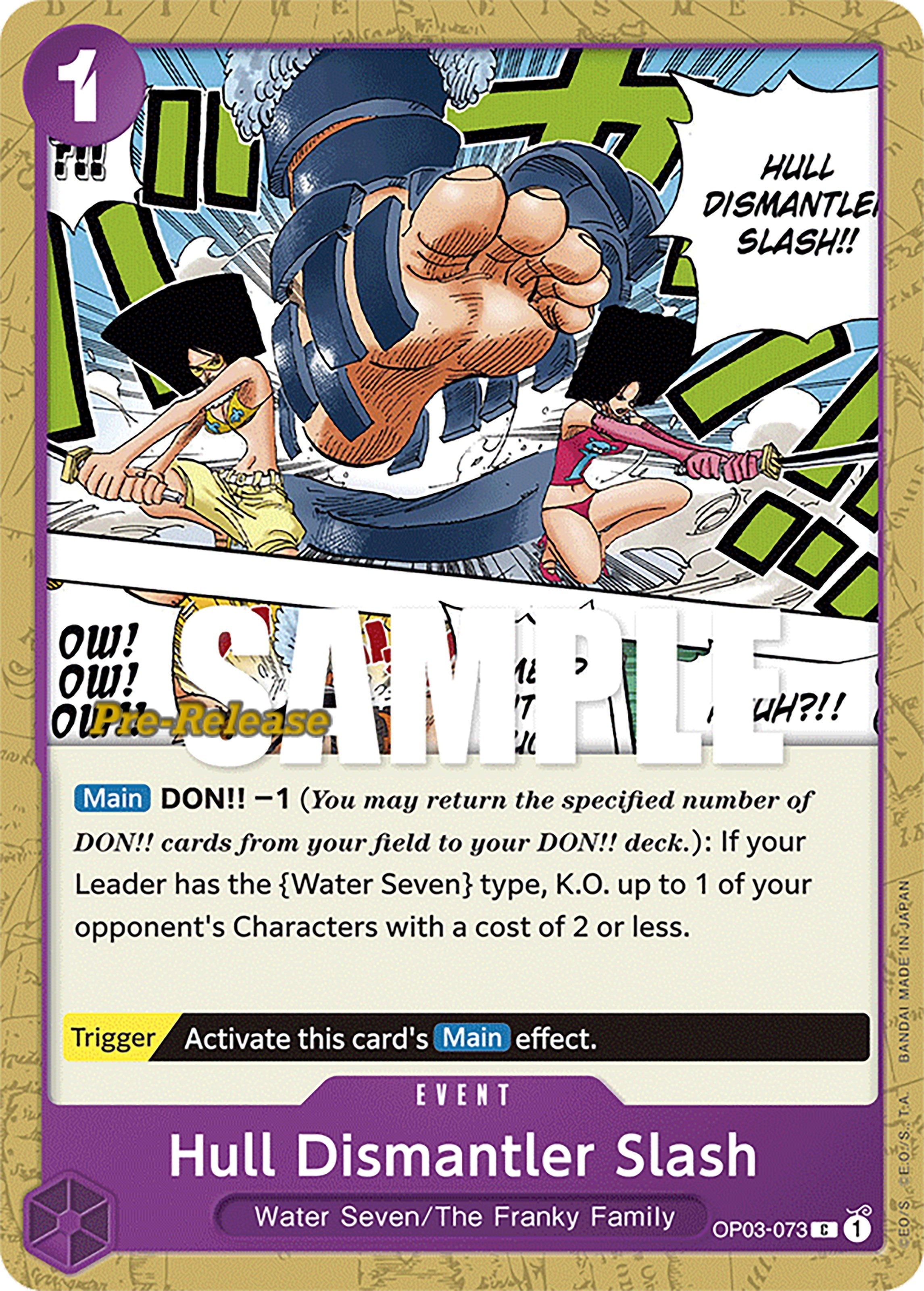 Image for Hull Dismantler Slash (Pillars of Strength Pre-Release Cards) (OP03-073) - One Piece Card Game