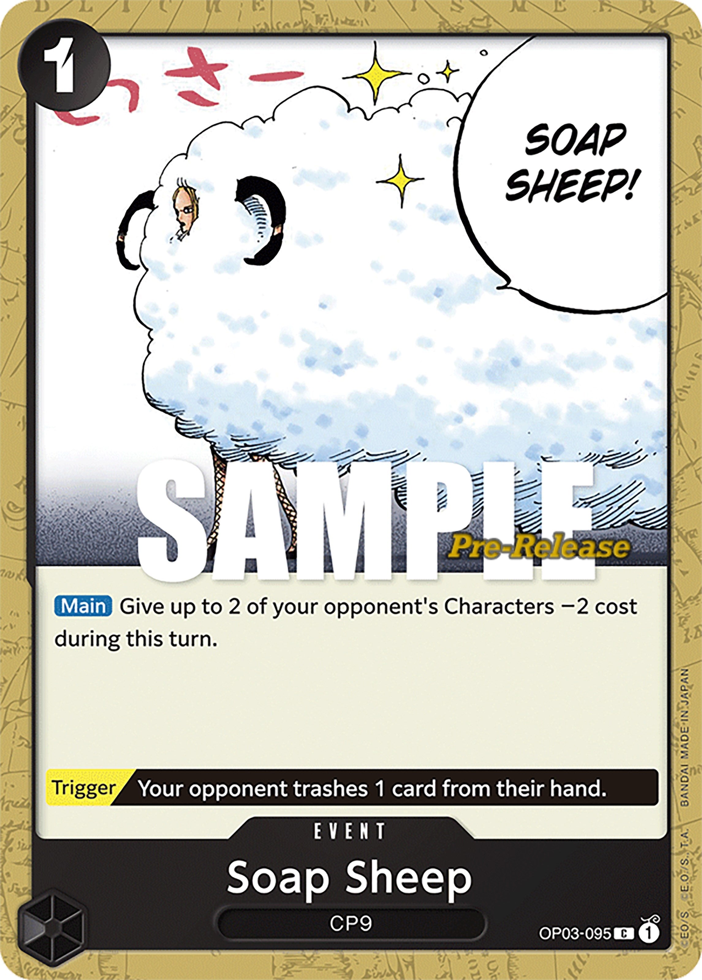 Image for Soap Sheep (Pillars of Strength Pre-Release Cards) (OP03-095) - One Piece Card Game