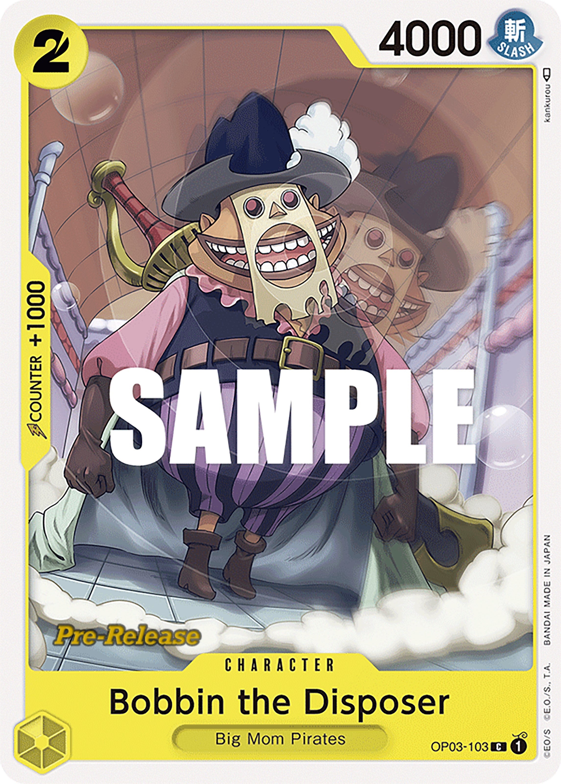 Image for Bobbin the Disposer (Pillars of Strength Pre-Release Cards) (OP03-103) - One Piece Card Game
