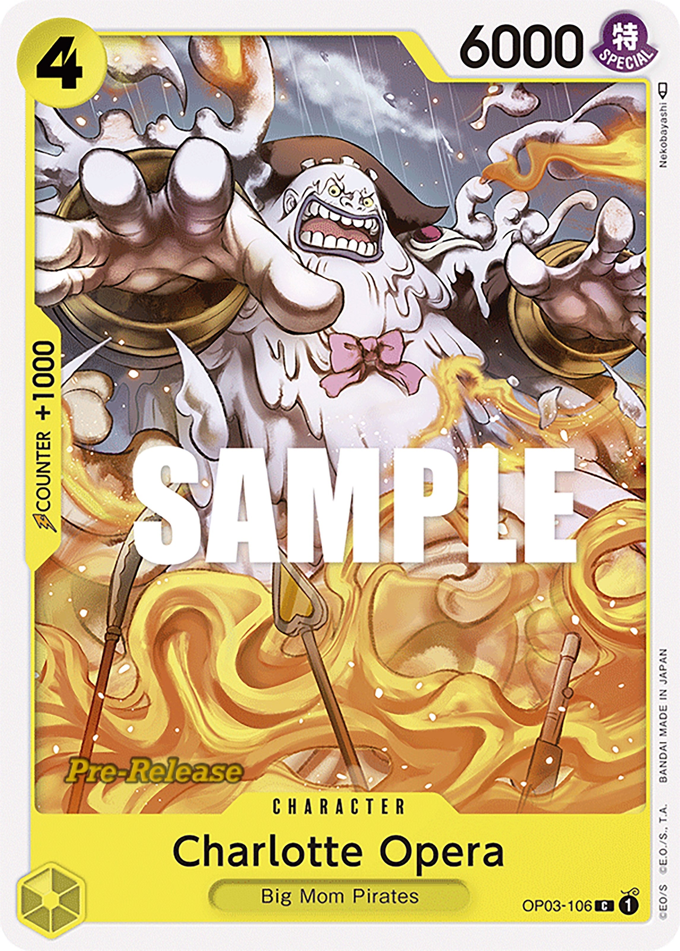 Image for Charlotte Opera (Pillars of Strength Pre-Release Cards) (OP03-106) - One Piece Card Game