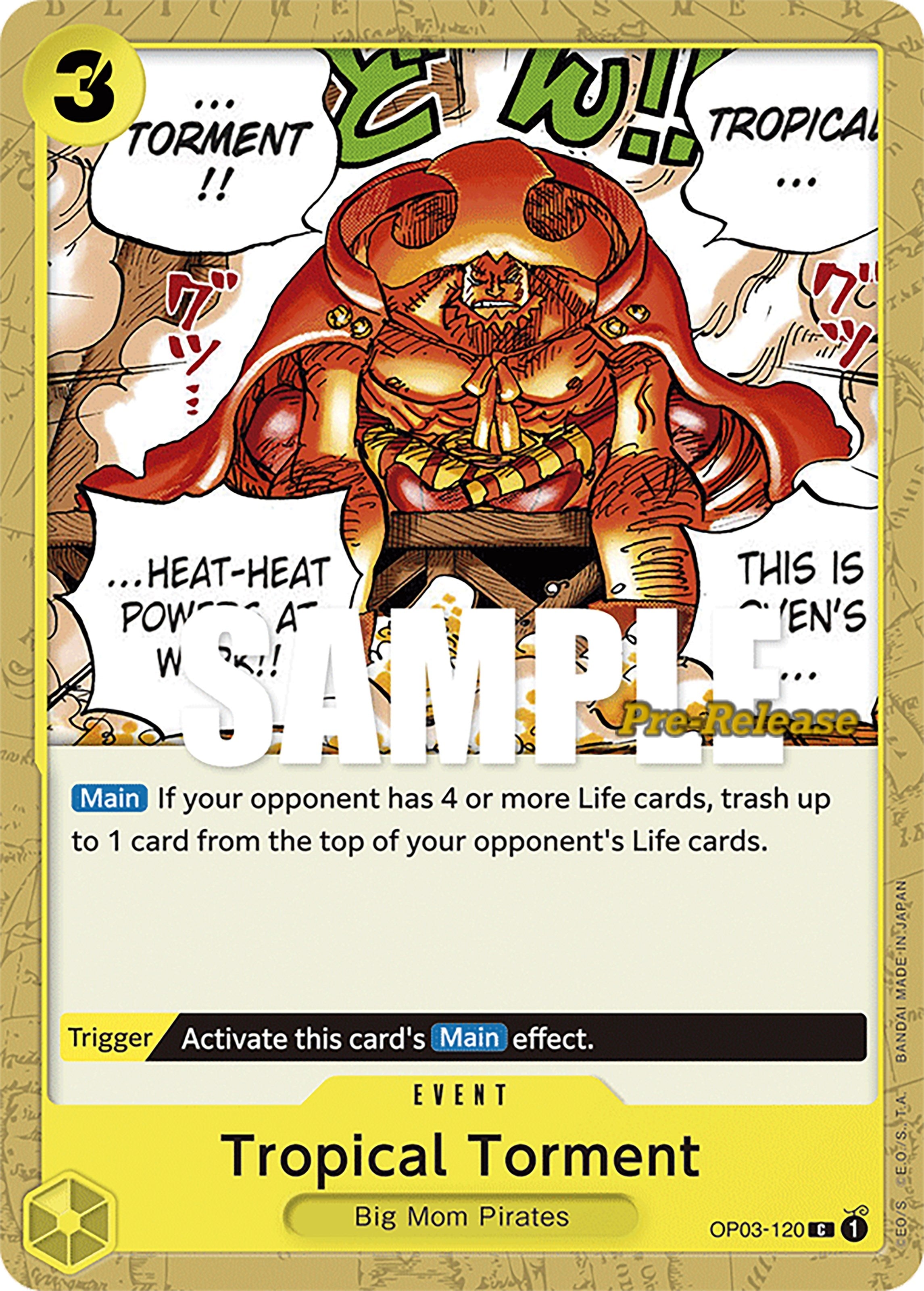 Image for Tropical Torment (Pillars of Strength Pre-Release Cards) (OP03-120) - One Piece Card Game