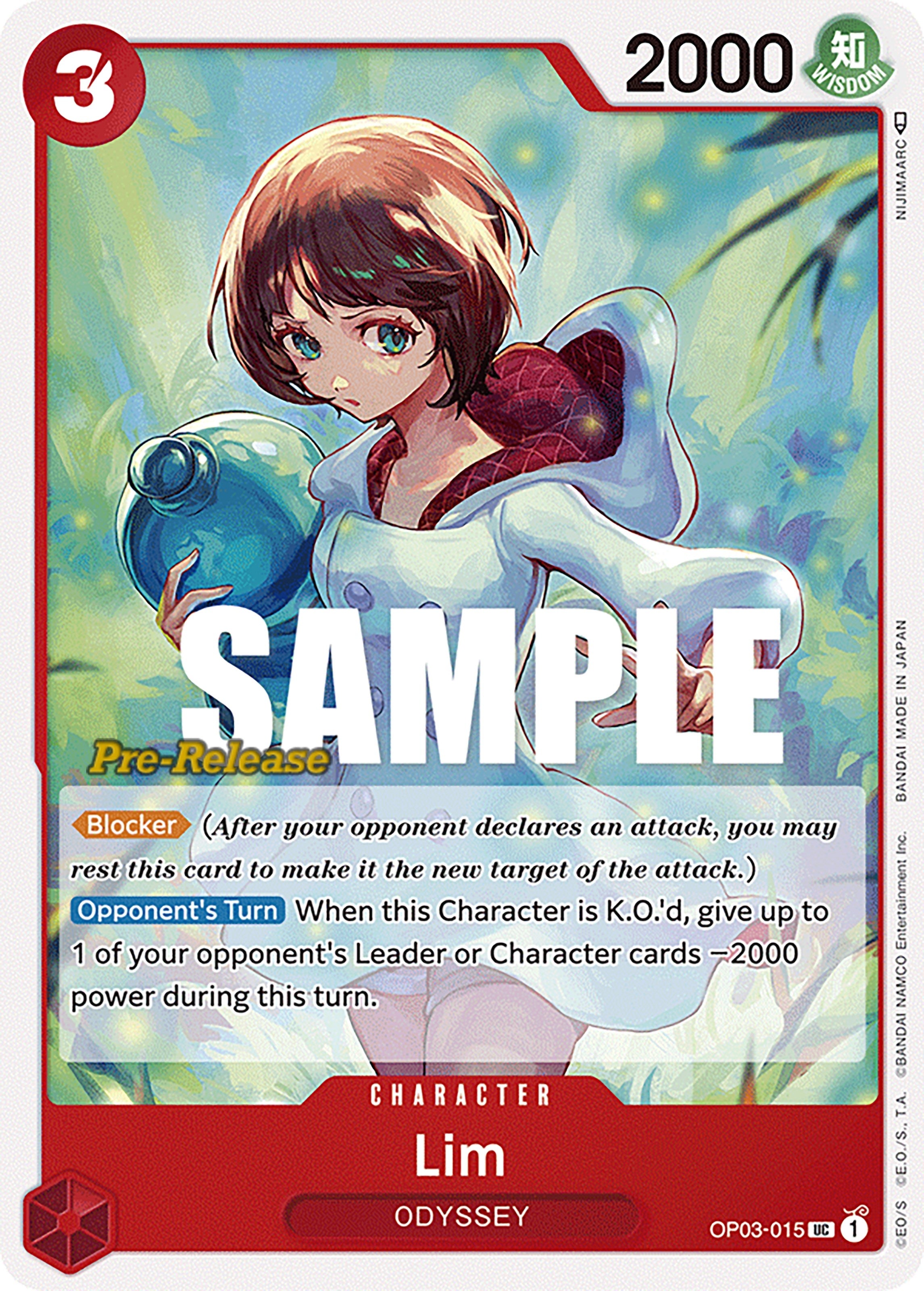 Image for Lim (Pillars of Strength Pre-Release Cards) (OP03-015) - One Piece Card Game