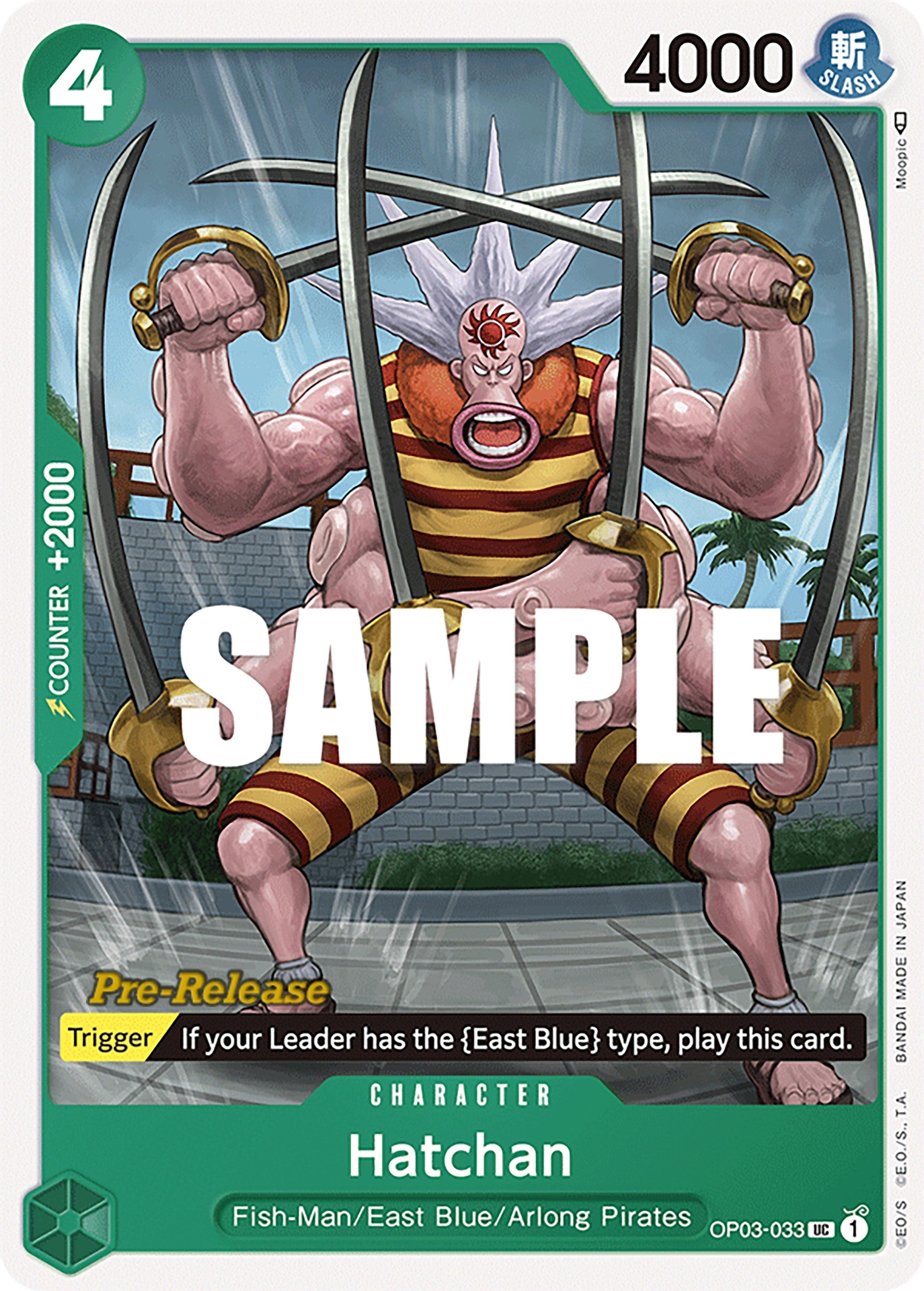 Image for Hatchan (Pillars of Strength Pre-Release Cards) (OP03-033) - One Piece Card Game