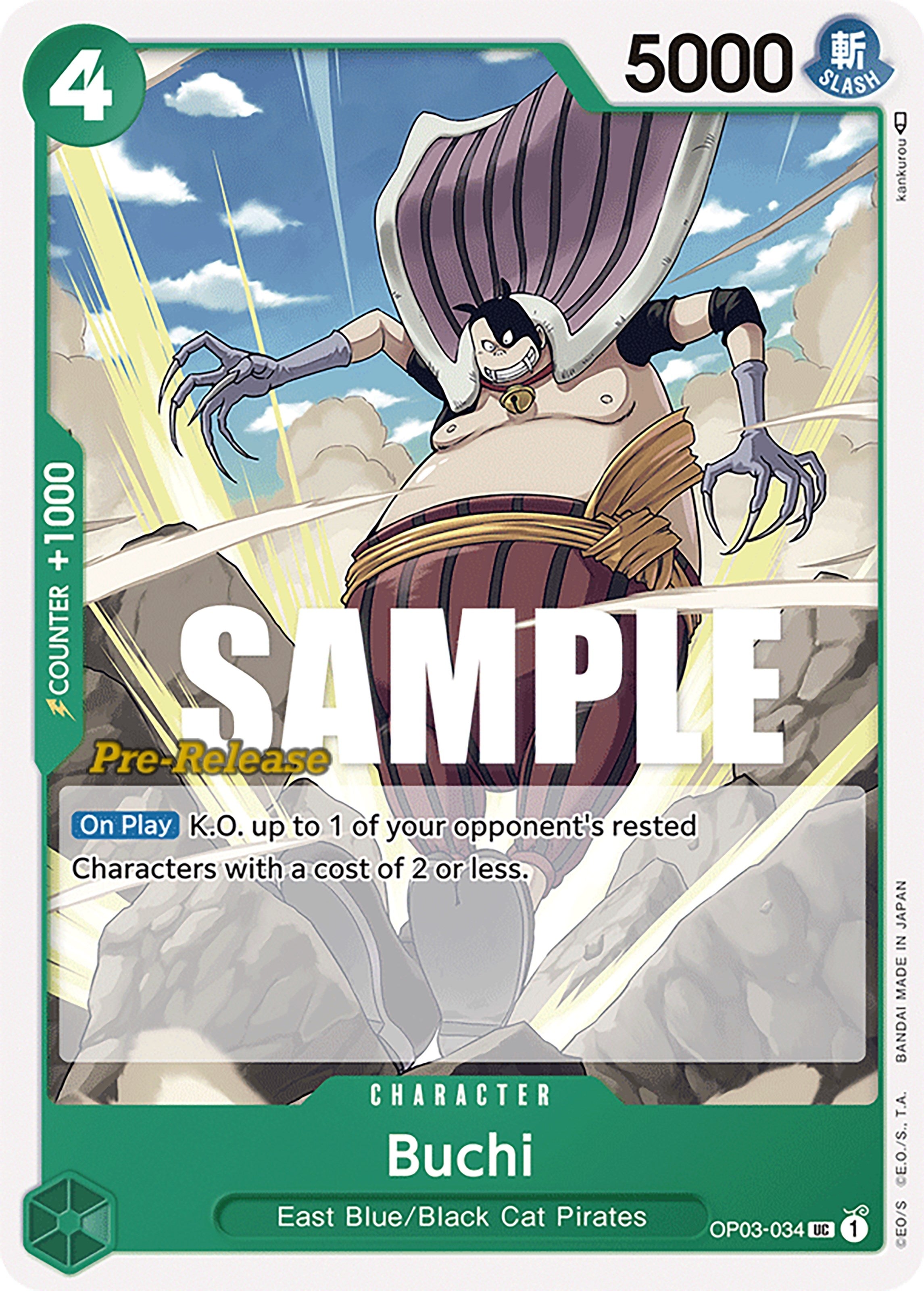 Image for Buchi (Pillars of Strength Pre-Release Cards) (OP03-034) - One Piece Card Game