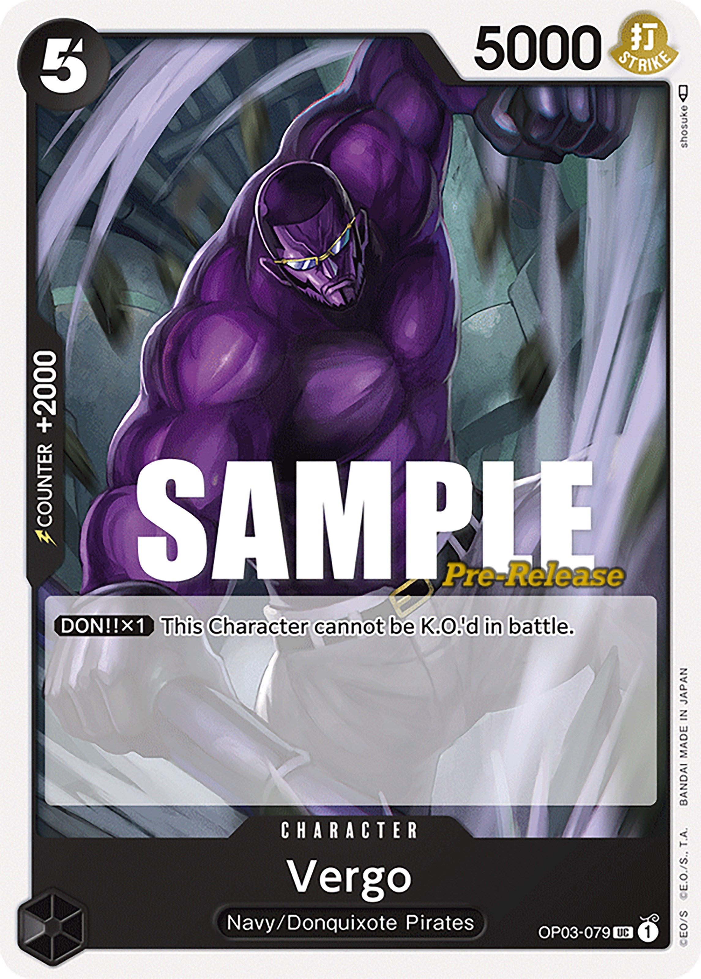 Image for Vergo (Pillars of Strength Pre-Release Cards) (OP03-079) - One Piece Card Game