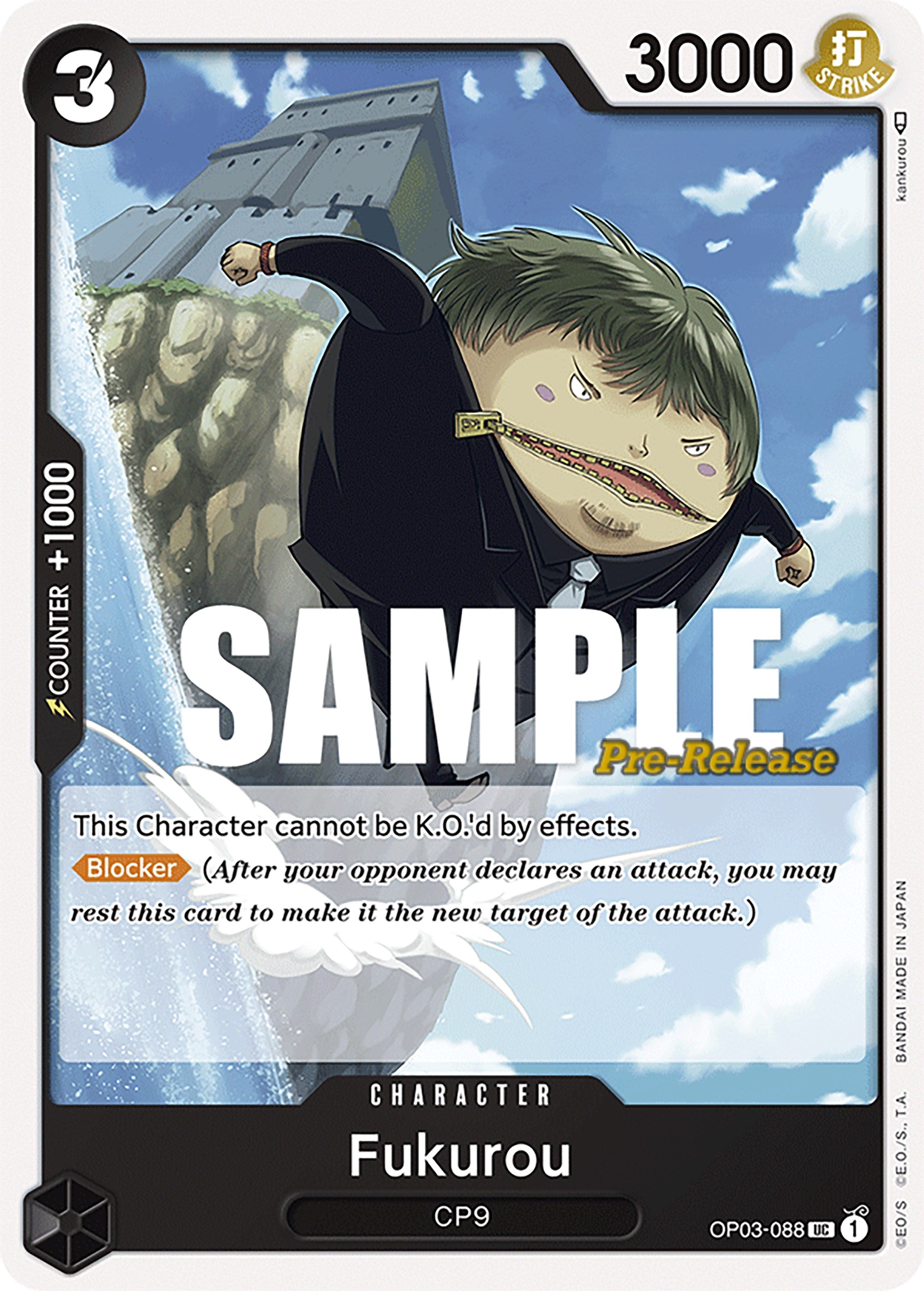 Image for Fukurou (Pillars of Strength Pre-Release Cards) (OP03-088) - One Piece Card Game