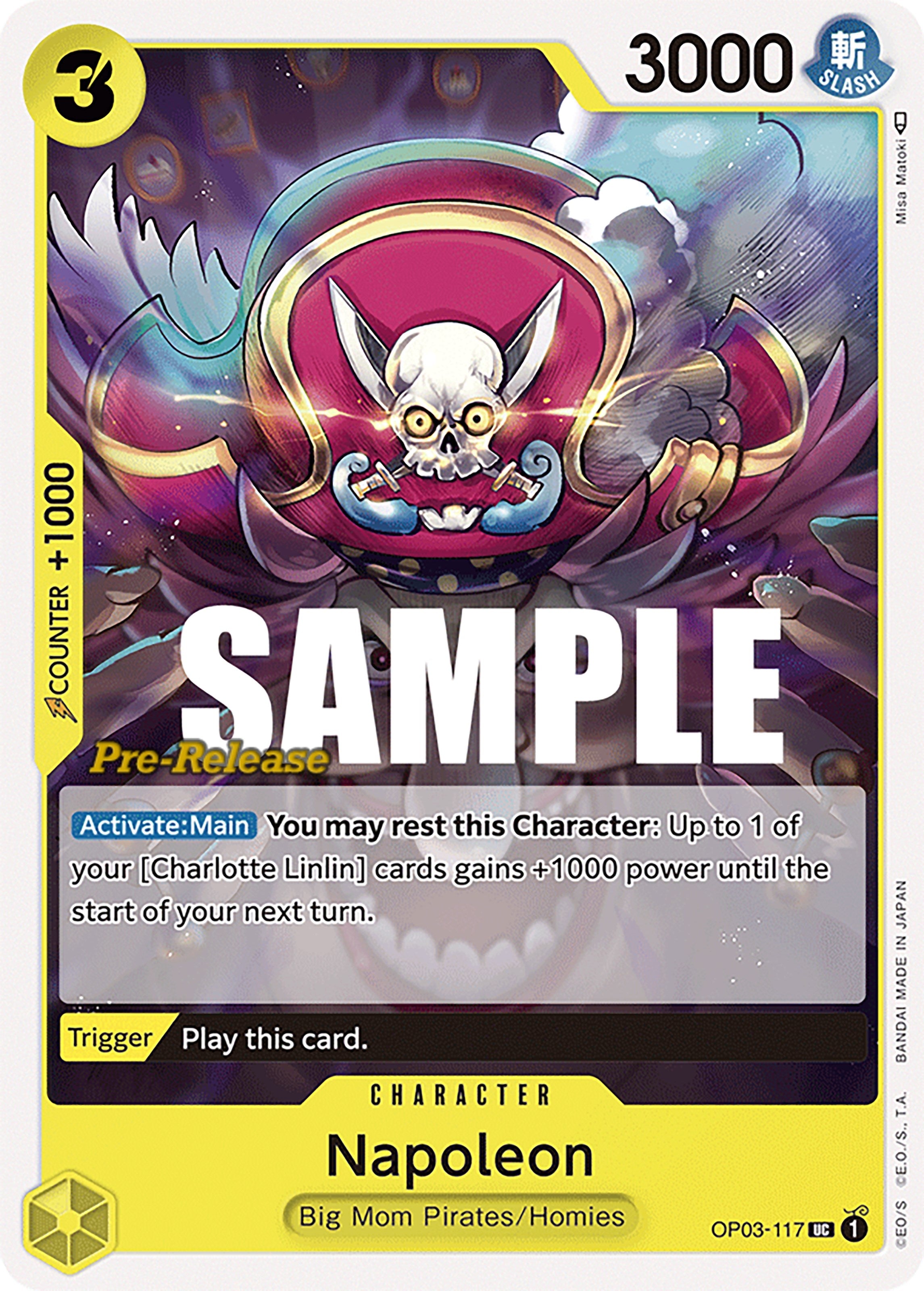 Image for Napoleon (Pillars of Strength Pre-Release Cards) (OP03-117) - One Piece Card Game