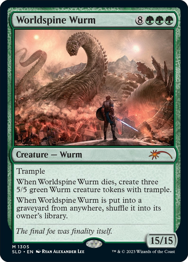 Image for Worldspine Wurm (Secret Lair Drop Series) (1305) - Magic: The Gathering