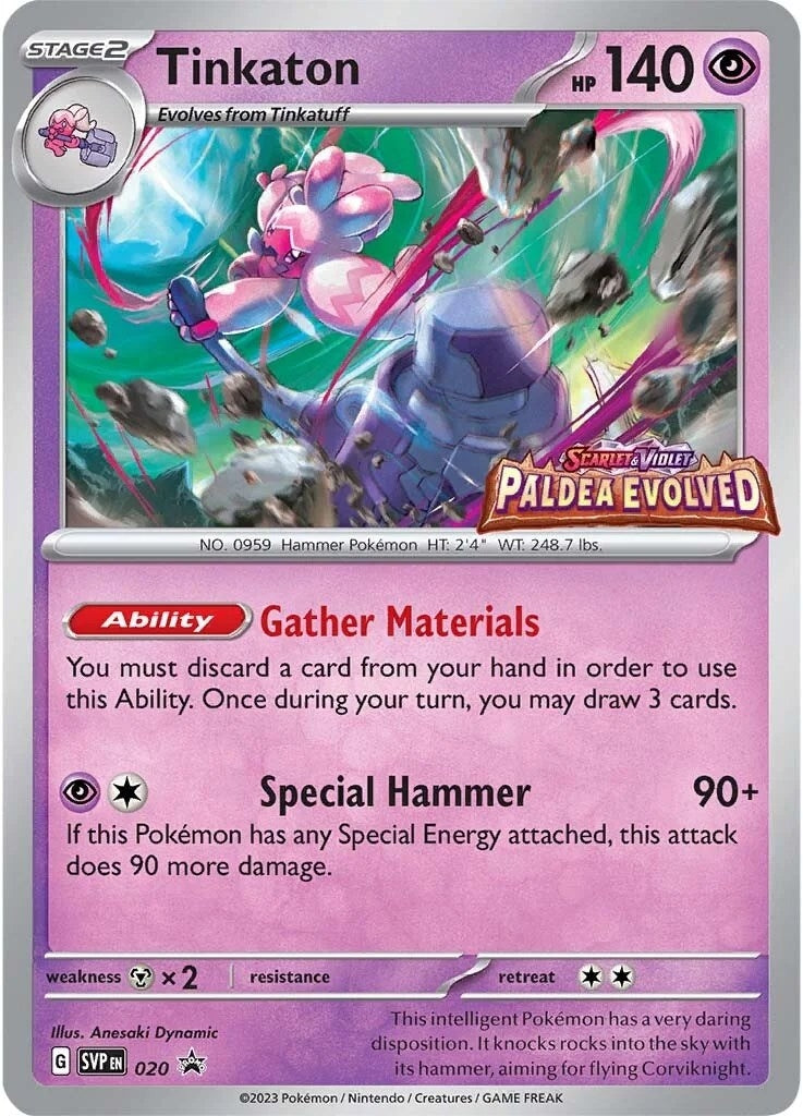Image for Tinkaton - 020 (Prerelease) (SV: Scarlet & Violet Promo Cards) (020) - Pokemon