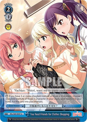Image for You Need Friends for Clothes Shopping (Revue Starlight -Re LIVE-) (RSL/S69-E097 U) - Weiss Schwarz