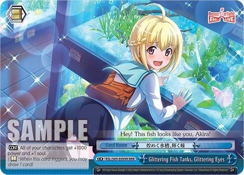 Image for Glittering Fish Tanks, Glittering Eyes (RRR) (Revue Starlight -Re LIVE-) (RSL/S69-E099R RRR) - Weiss Schwarz