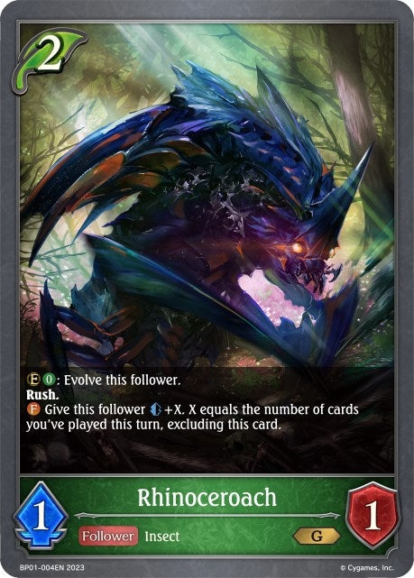Image for Rhinoceroach (BP01: Advent of Genesis) (BP01-004EN) - Shadowverse: Evolve