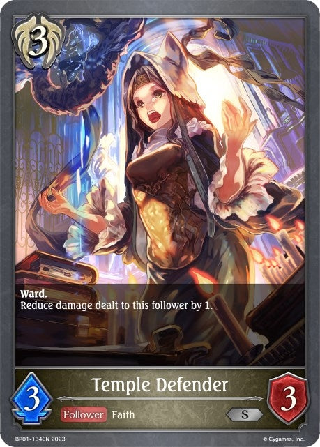 Image for Temple Defender (BP01: Advent of Genesis) (BP01-134EN) - Shadowverse: Evolve