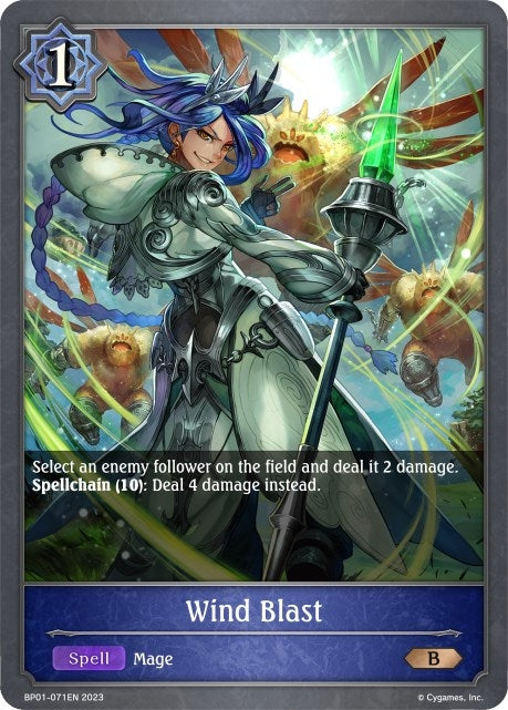 Image for Wind Blast (BP01: Advent of Genesis) (BP01-071EN) - Shadowverse: Evolve
