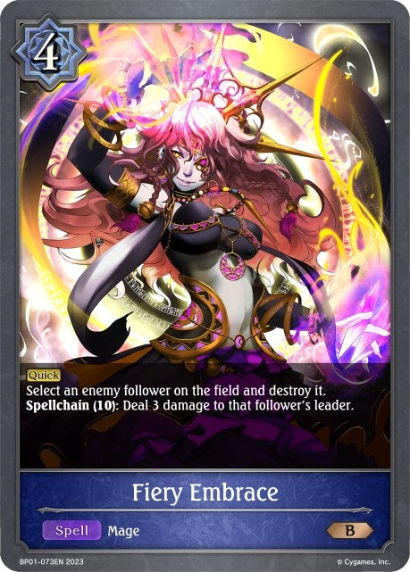 Image for Fiery Embrace (BP01: Advent of Genesis) (BP01-073EN) - Shadowverse: Evolve