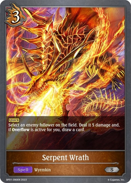 Image for Serpent Wrath (BP01: Advent of Genesis) (BP01-090EN) - Shadowverse: Evolve