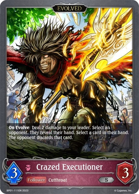 Image for Crazed Executioner (Evolved) (BP01: Advent of Genesis) (BP01-111EN) - Shadowverse: Evolve
