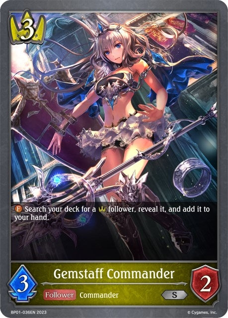 Image for Gemstaff Commander (BP01: Advent of Genesis) (BP01-036EN) - Shadowverse: Evolve
