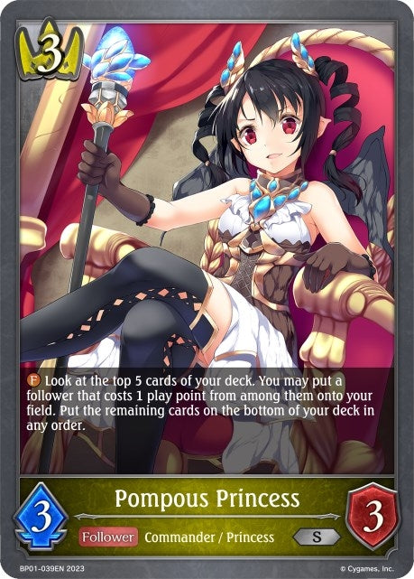 Image for Pompous Princess (BP01: Advent of Genesis) (BP01-039EN) - Shadowverse: Evolve
