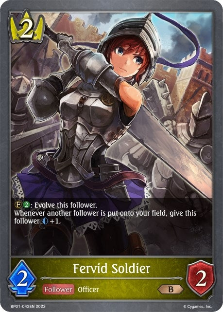 Image for Fervid Soldier (BP01: Advent of Genesis) (BP01-043EN) - Shadowverse: Evolve