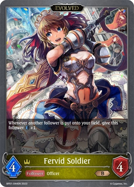 Image for Fervid Soldier (Evolved) (BP01: Advent of Genesis) (BP01-044EN) - Shadowverse: Evolve