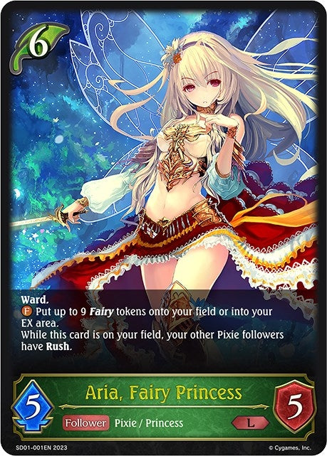 Image for Aria, Fairy Princess (SD01: Regal Fairy Princess) (SD01-001EN) - Shadowverse: Evolve