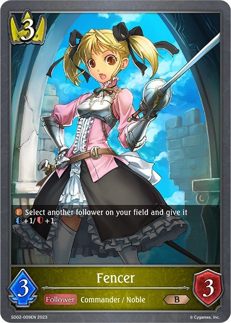 Image for Fencer (SD02: Blade of Resentment) (SD02-009EN) - Shadowverse: Evolve