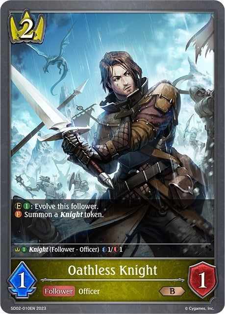 Image for Oathless Knight (SD02: Blade of Resentment) (SD02-010EN) - Shadowverse: Evolve