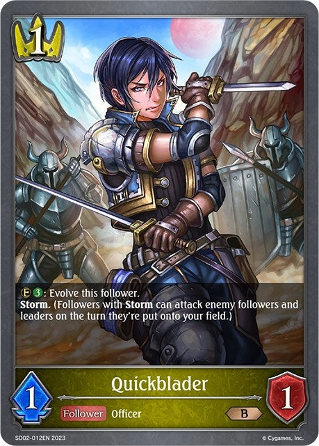 Image for Quickblader (SD02: Blade of Resentment) (SD02-012EN) - Shadowverse: Evolve