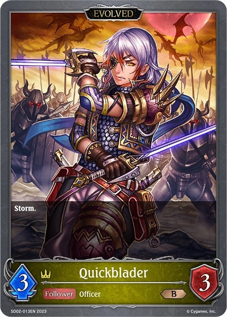 Image for Quickblader (Evolved) (SD02: Blade of Resentment) (SD02-013EN) - Shadowverse: Evolve