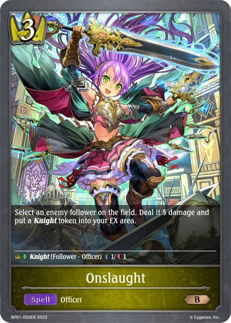 Image for Onslaught (BP01: Advent of Genesis) (BP01-050EN) - Shadowverse: Evolve